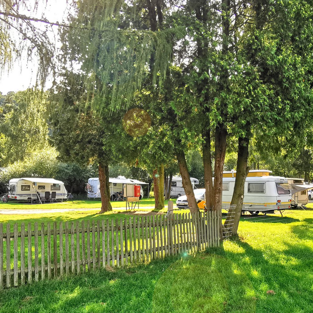 Komfortstellplatz Campingplatz Fuldaschleife bei Kassel in Büchenwerra